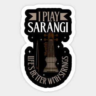 I play Sarangi Sticker